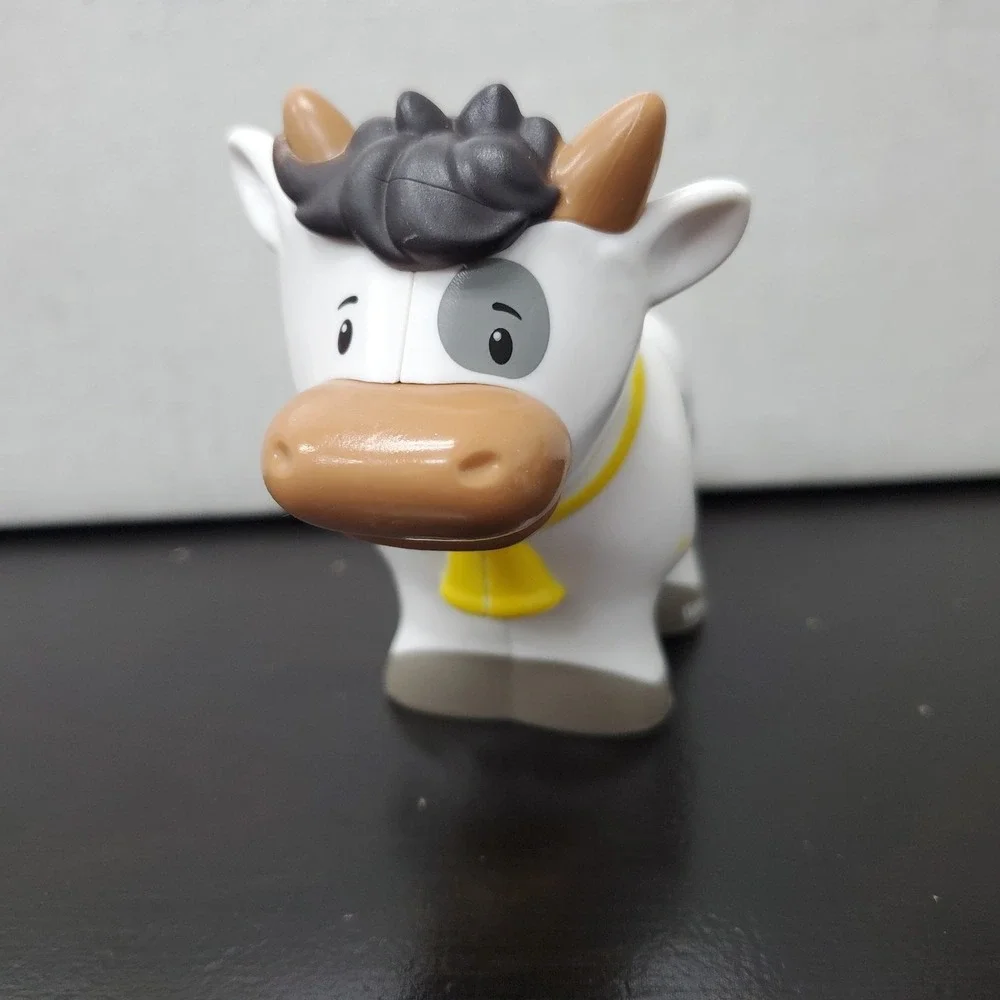 Fisher Price Little People Barn Farm Animal • Cow Bull • Figure Toy Replacement